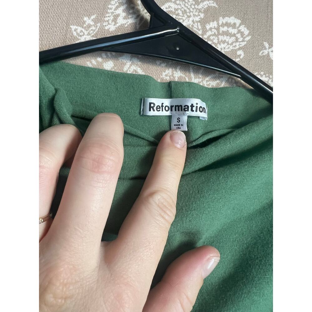 Reformation Foster Knit Set in Green - Picture 8 of 12